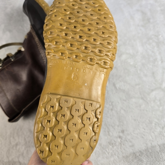 L.L. Bean Vintage 90s Felt Lined Maine Hunting Boots Shoe USA Men Size 6 - Picture 7 of 12